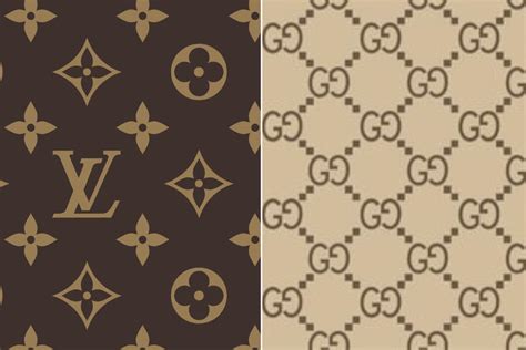 gucci vs louis vuitton logo.